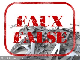 Haiti - NOTICE : False information, call to order !