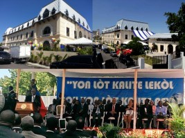Haiti - Reconstruction : Opening ceremony of the Lycée Alexandre Pétion