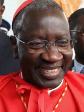 Haiti - Senegal : The Haitian students at the table of Cardinal Adrien Sarr