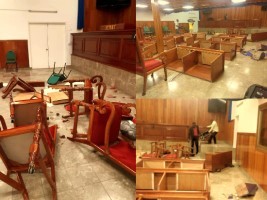 Haïti - Politique : Bilan du saccage du Sénat plus de 6 millions de Gourdes, 4 sénateurs impunis