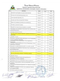 Haïti - FLASH : Nouveau calendrier, référendum et élections (officiel)