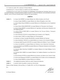 Haïti - FLASH : Nouveau Cabinet Ministériel (Liste Officielle)
