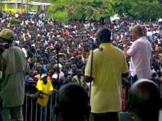 Haiti - Politic : The President Martelly, in visit in the Great North