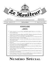 Haïti - Politique : 10 nouvelles nominations au Gouvernement