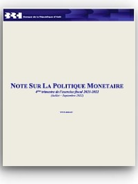 Haiti - Note from the BRH : Towards a 4th year of negative growth (4th quarter 2021-2022)