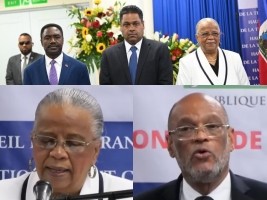 Haïti - FLASH : Installation du HCT discours de Mirlande Manigat et du P.M. Henry (Vidéo)