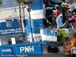 Haïti - Insécurité : Des individus armés prennent d'assaut le commissariat de Gressier (vidéo)