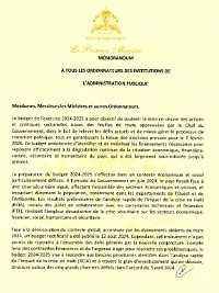 Haiti - Economy : Guidelines for the Budget for the Fiscal Year 2024-2025