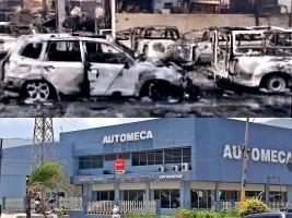 Haïti - FLASH : L’important concessionnaire Automeca, attaqué pillé et réduit en cendre (Vidéo)