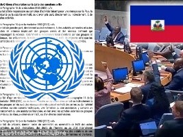 Haiti - Security : Criteria for inclusion on the UN sanctions list