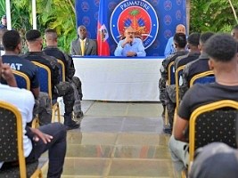 Haiti - Security : Prime Minister Fils-Aimé strengthens his support for the PNH and SWAT