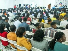 Presentation of 308 internship letters to graduating students of the École Normale Supérieure of Haiti