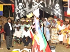 Haiti - Religion : The Minister of Culture visit of Lakous