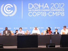 Haiti - Environment : The Minister Jean Vilmond Hilaire in Qatar