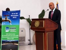 Haiti - Reconstruction : Roundtable on the Public Service of Drinking Water and Sanitation (EPA) in Haiti