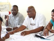 Haiti - Agriculture : The Minister Jacques Thomas on tour in the South