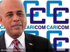 Haiti - Politic : Official visit of President Martelly, at CARICOM secretariat
