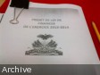 Haiti - Economy : Tabling of the Draft Law of Revised Budget