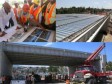 Haiti - Reconstruction : President Martelly visited the flyover under construction in Delmas