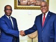 Haïti - Insécurité : Le P.M. avec casque et gilet pare-balles s’est rendu à la BRH