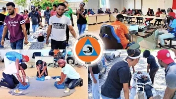 Haiti - Health : 6-day training course for the departmental brigade of Civil Protection