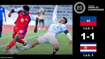 Haiti - Costa Rica wins [1-1, 5-3 on penalties], ending the Grenadiers' dream (video)
