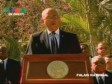 Haiti - Social : Tribute of the presidential couple + Speech of President