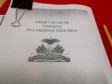 Haiti - Economy : Prime Minister defends his draft finance law (2013-2014)